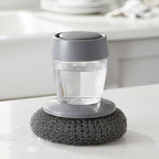 MystScrub™ 2-in-1 Liquid Soap Dispensing Steel Scrubber